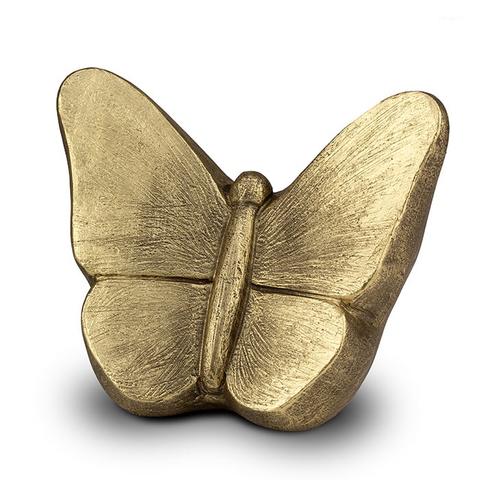 Butterfly Gold Cremation Urn 3L.