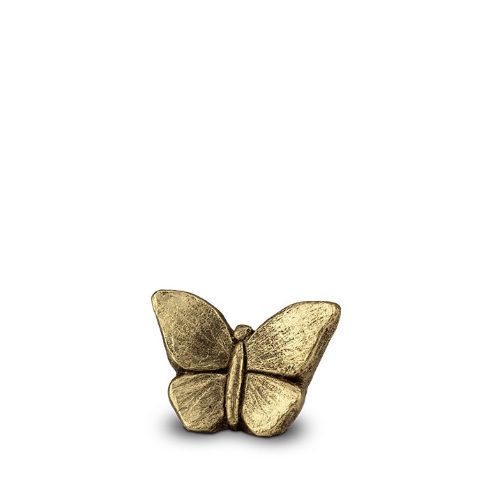 Keepsake Butterfly Gold Urn.