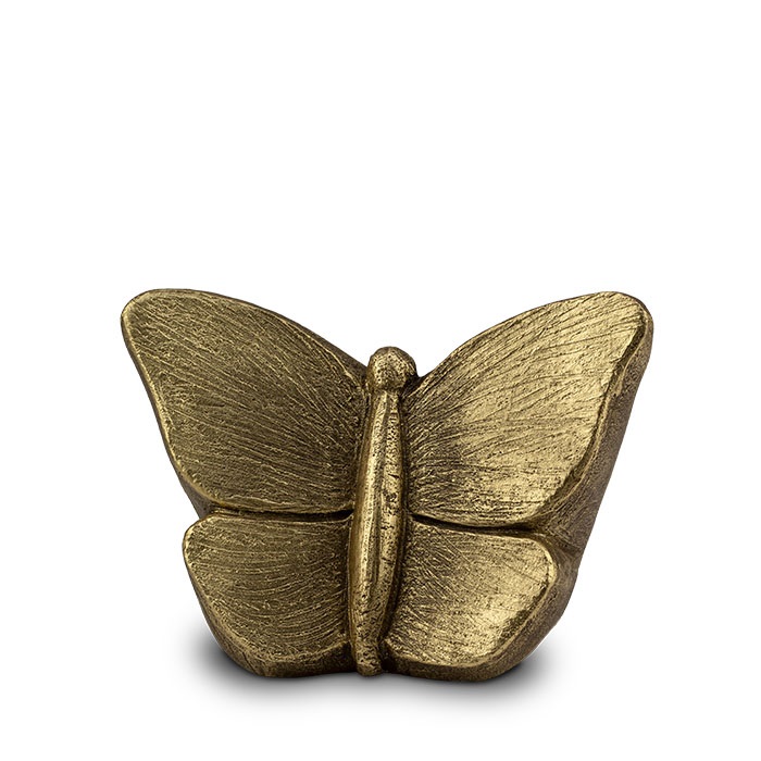 Butterfly Gold Cremation Urn 1L.